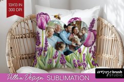 Wildflowers Photo Pillow PNG - Floral Picture Frame Pillow Product Image 1