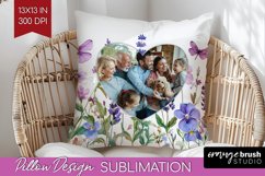 Wildflowers Photo Pillow PNG - Floral Picture Frame Pillow Product Image 1