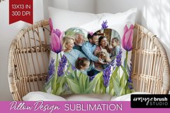 Wildflowers Photo Pillow PNG - Floral Picture Frame Pillow Product Image 1