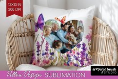 Wildflowers Photo Pillow PNG - Floral Picture Frame Pillow Product Image 1