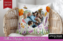 Wildflowers Photo Pillow PNG - Summer Flowers Picture Frame Product Image 1