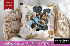Pumpkun Photo Pillow PNG - Fall Picture Frame Pillow Cover Product Image 1