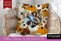 Pumpkun Photo Pillow PNG - Fall Picture Frame Pillow Cover Product Image 1