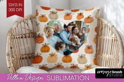 Pumpkun Photo Pillow PNG - Fall Picture Frame Pillow Cover Product Image 1