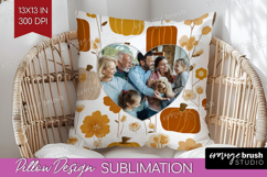 Pumpkun Photo Pillow PNG - Fall Picture Frame Pillow Cover Product Image 1