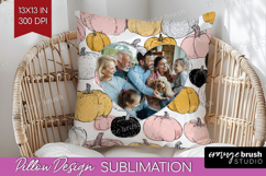Pumpkun Photo Pillow PNG - Fall Picture Frame Pillow Cover Product Image 1