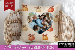 Pumpkun Photo Pillow PNG - Fall Picture Frame Pillow Cover Product Image 1