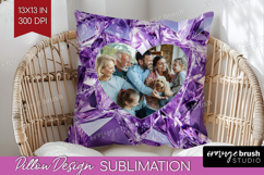 Gem Texture Photo Pillow PNG - Gemstone Picture Frame Pillow Product Image 1
