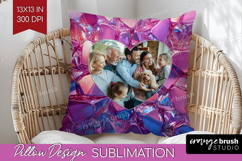 Gem Texture Photo Pillow PNG - Gemstone Picture Frame Pillow Product Image 1