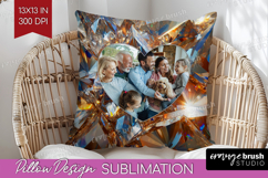 Gem Texture Photo Pillow PNG - Gemstone Picture Frame Pillow Product Image 1