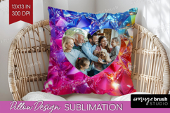 Gem Texture Photo Pillow PNG - Gemstone Picture Frame Pillow Product Image 1
