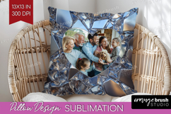 Gem Texture Photo Pillow PNG - Gemstone Picture Frame Pillow Product Image 1