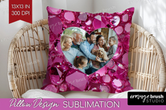 Gem Texture Photo Pillow PNG - Gemstone Picture Frame Pillow Product Image 1