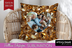 Gem Texture Photo Pillow PNG - Gemstone Picture Frame Pillow Product Image 1