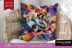 Gem Texture Photo Pillow PNG - Gemstone Picture Frame Pillow Product Image 1