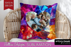 Gem Texture Photo Pillow PNG - Gemstone Picture Frame Pillow Product Image 1