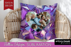 Gem Texture Photo Pillow PNG - Gemstone Picture Frame Pillow Product Image 1