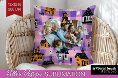 Halloween Photo Pillow PNG - Spooky Picture Frame Pillow Product Image 1