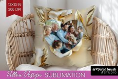 Rose Photo Pillow PNG - Floral Picture Frame Pillow Cover Product Image 1