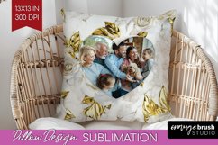 Rose Photo Pillow PNG - Floral Picture Frame Pillow Cover Product Image 1