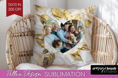 Rose Photo Pillow PNG - Floral Picture Frame Pillow Cover Product Image 1