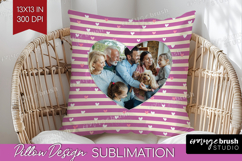 Heart Pattern Photo Pillow PNG - Valentines Day Picture Product Image 1