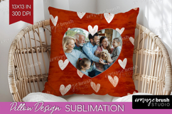 Heart Pattern Photo Pillow PNG - Valentines Day Picture Product Image 1