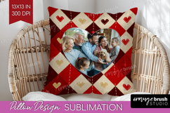Heart Pattern Photo Pillow PNG - Valentines Day Picture Product Image 1