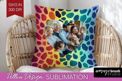 Leopard Print Photo Pillow PNG - Animal Pattern Picture Product Image 1