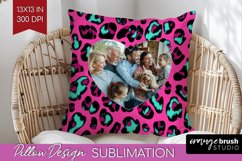Leopard Print Photo Pillow PNG - Animal Pattern Picture Product Image 1