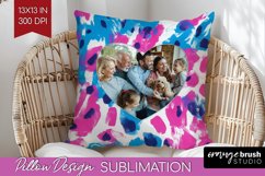 Leopard Print Photo Pillow PNG - Animal Pattern Picture Product Image 1