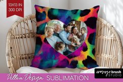 Leopard Print Photo Pillow PNG - Animal Pattern Picture Product Image 1