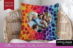 Leopard Print Photo Pillow PNG - Animal Pattern Picture Product Image 1