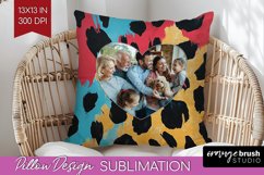 Leopard Print Photo Pillow PNG - Animal Pattern Picture Product Image 1