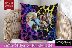Leopard Print Photo Pillow PNG - Animal Pattern Picture Product Image 1