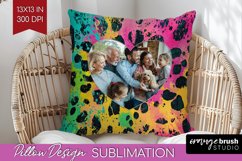 Leopard Print Photo Pillow PNG - Animal Pattern Picture Product Image 1