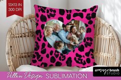 Leopard Print Photo Pillow PNG - Animal Pattern Picture Product Image 1