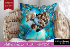 Pearl Photo Pillow PNG - Pearl Texture Picture Frame Pillow Product Image 1