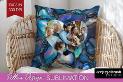 Pearl Photo Pillow PNG - Pearl Texture Picture Frame Pillow Product Image 1