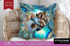 Pearl Photo Pillow PNG - Pearl Texture Picture Frame Pillow Product Image 1