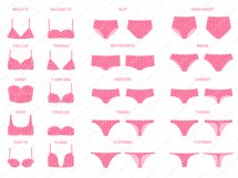 Large set of women&#039;s underwear icons Product Image 4
