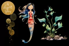 The Mermaids Clipart - 4 PNG Files Product Image 2