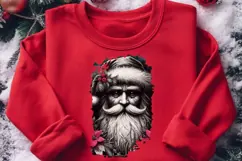 Gothic Christmas Sublimation PNG | Gothic Santa Raven Skull Product Image 4