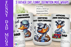 Funny Dad Mug Wrap, Funny Mug Definition Design Product Image 1