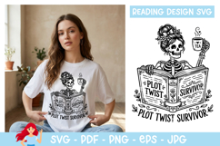 Plot twist survivor SVG, Reading SVG Product Image 1