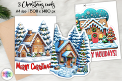 Funny Christmas Card Design Bundle, Printable A4 Holiday Product Image 7