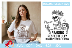 Reading respectfully disrespectful things SVG, Reading SVG Product Image 1
