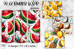 Fruits &amp; Berries Seamless Tumbler Wrap, 20 oz Juicy Tumbler Product Image 1