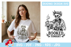 Booked tonight SVG, Reading SVG Product Image 1