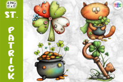 St. Patrick’s Day Clipart, Cute Lucky Animals &amp; Irish Icons Product Image 1